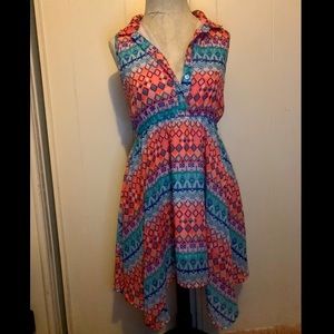 Beautiful High-Low Multi-Color Dress!